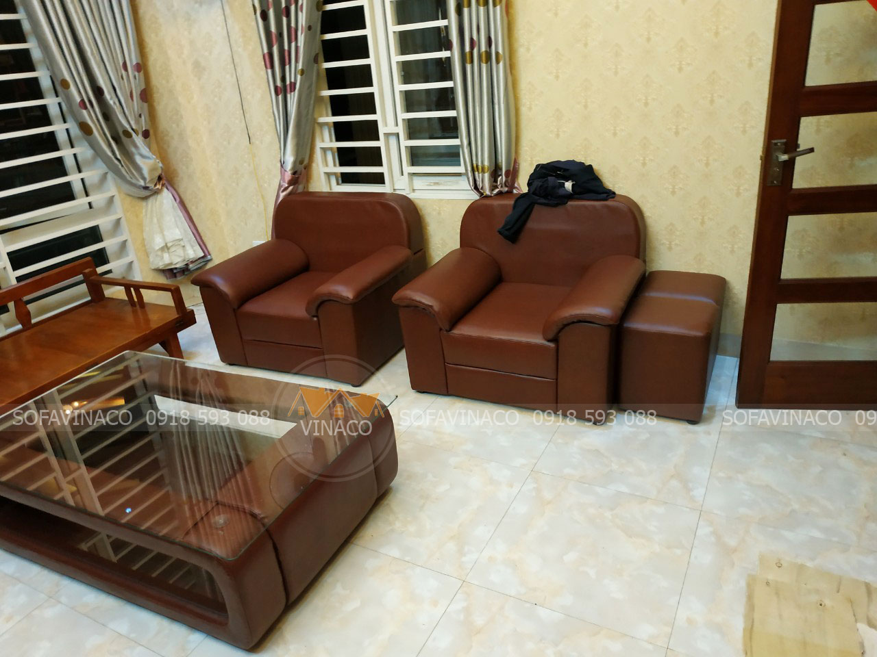 Bọc bàn ghế sofa da tại Nguyễn Thị Định Ba Đình